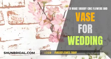 Shabby Chic Wedding Flowers and Vase: DIY Guide