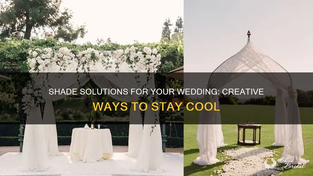 how to make shade in the yard for a wedding