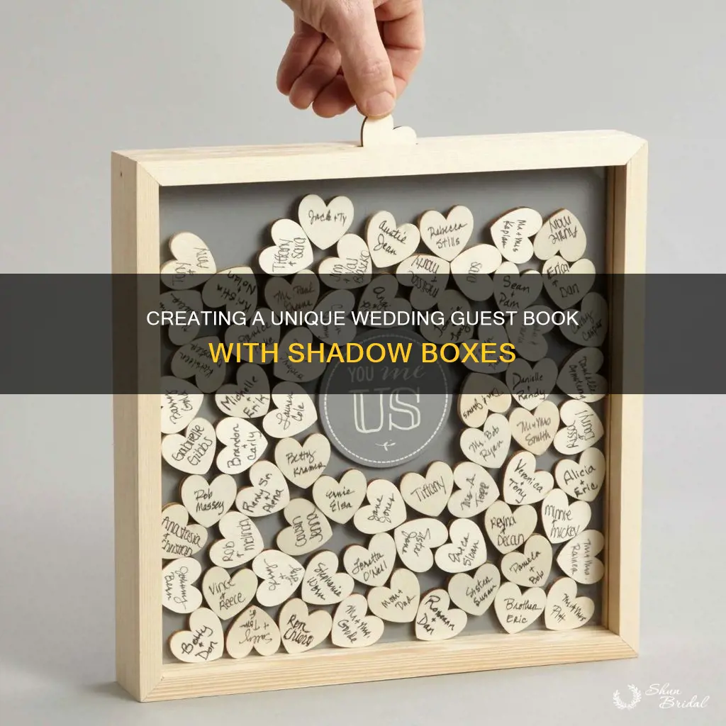 how to make shadow box wedding guest book