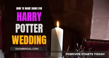 Creating Magical Harry Potter Wedding Signs