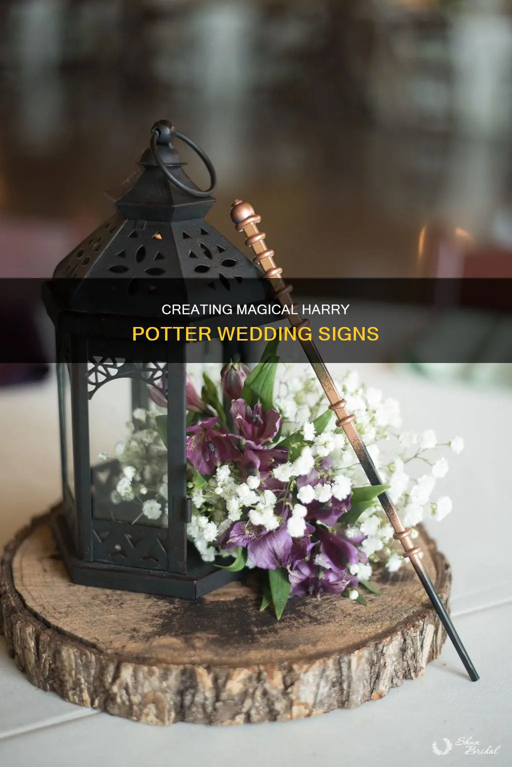 how to make signs for harry potter wedding