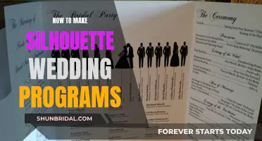 Creating Wedding Programs: Silhouette Style for Your Big Day