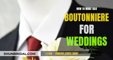 Crafting Silk Boutonniere for Weddings: A Step-by-Step Guide