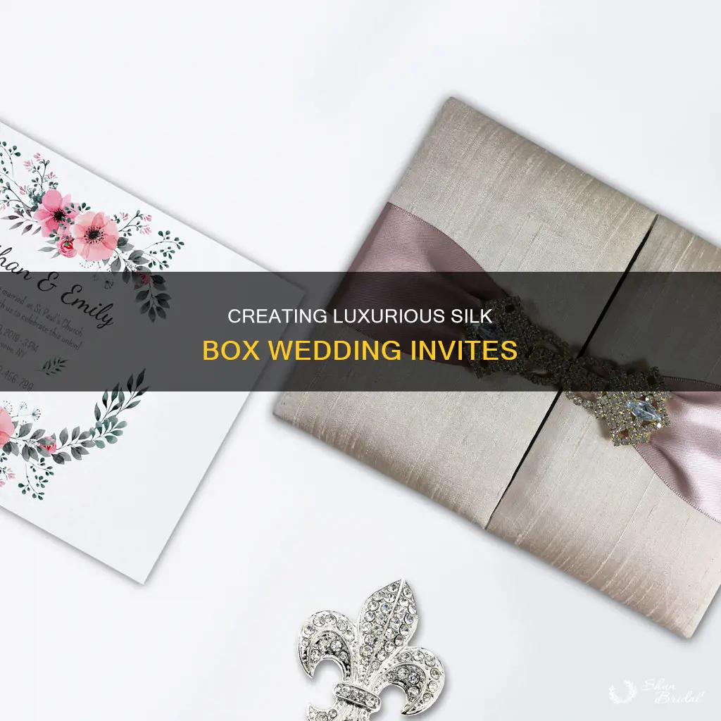 how to make silk box wedding invitations