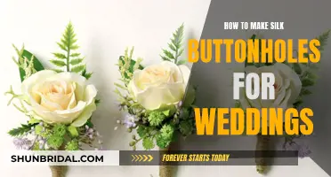 Creating Silk Buttonholes for Your Wedding Day