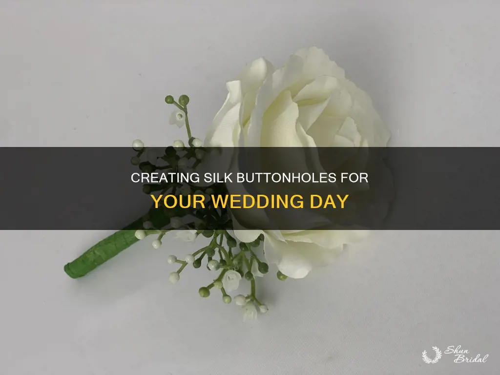 how to make silk buttonholes for weddings