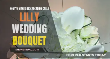 Crafting a Cascading Calla Lily Silk Wedding Bouquet