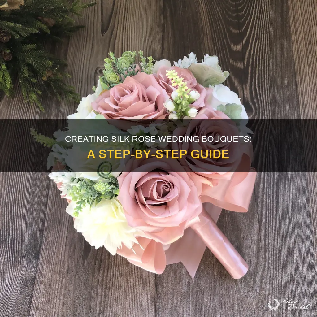 how to make silk rose wedding bouquets