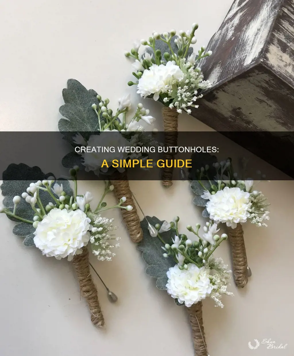 how to make simple wedding buttonholes