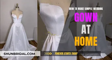 Creating a Simple Wedding Gown: A Homemade Guide