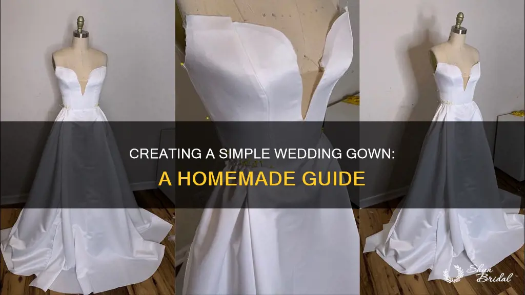 how to make simple wedding gown at home