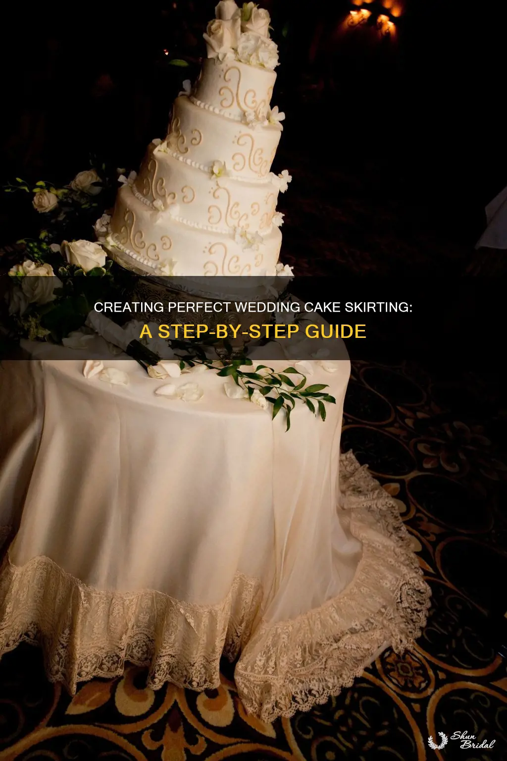 how to make skirting for wedding cake