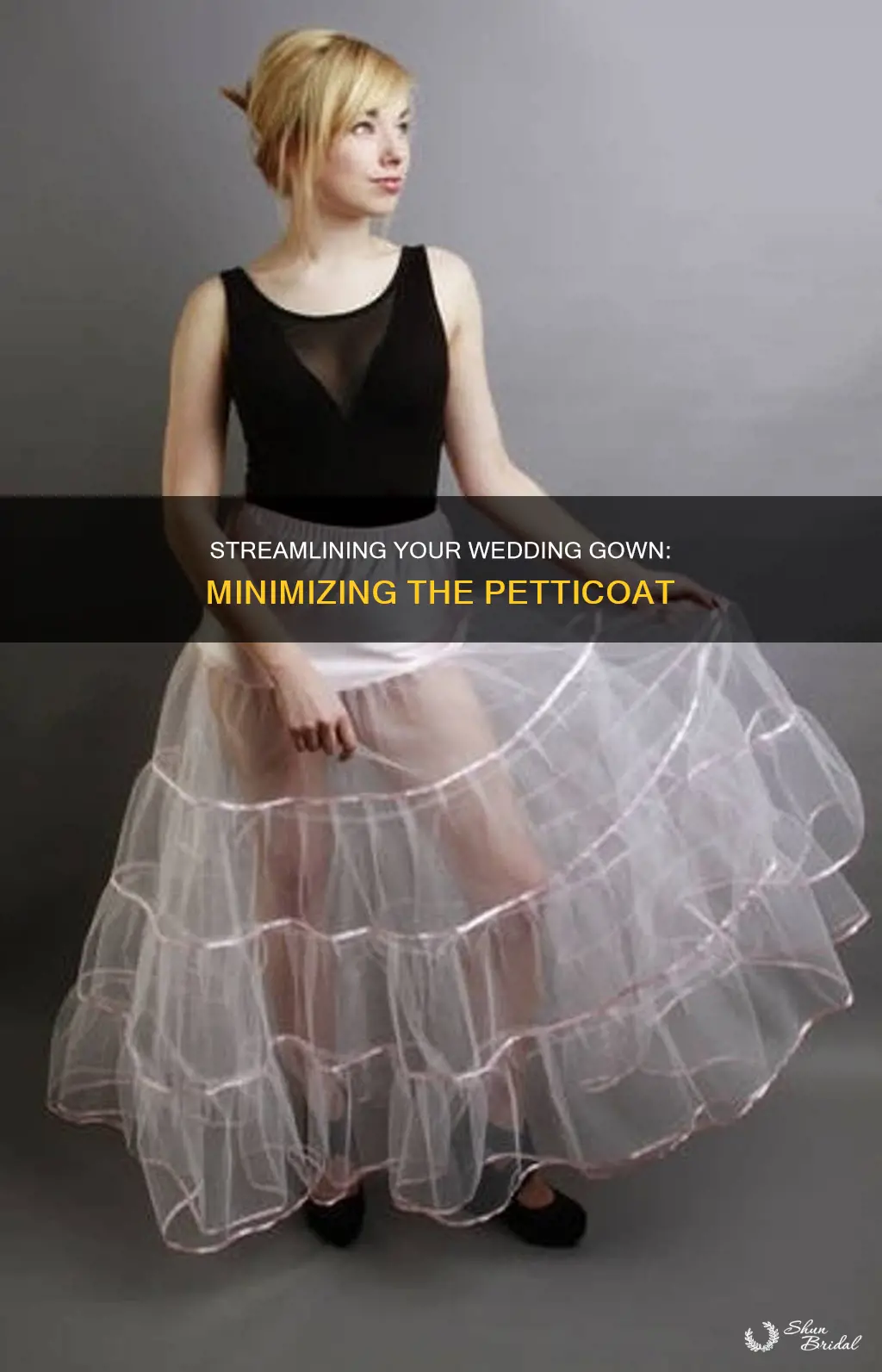 how to make small the wedding petticoat