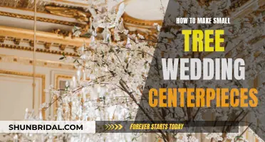 Crafting Wedding Centerpieces: Small Trees, Big Impact