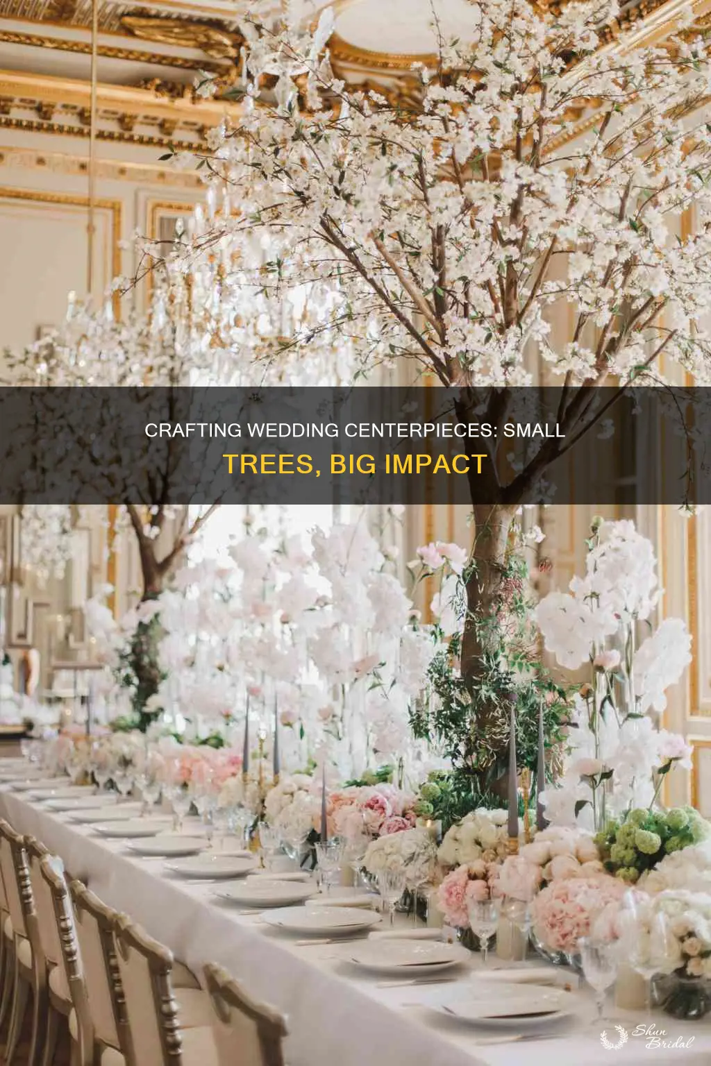 how to make small tree wedding centerpieces