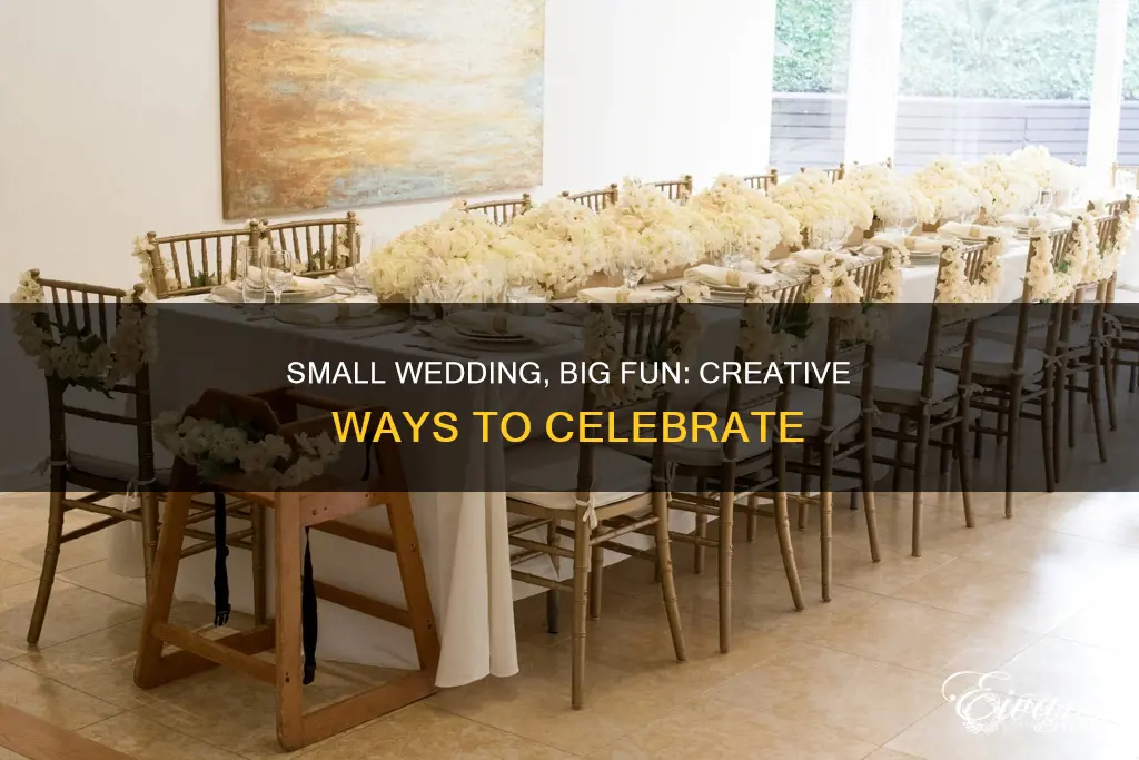 how to make small wedding fun