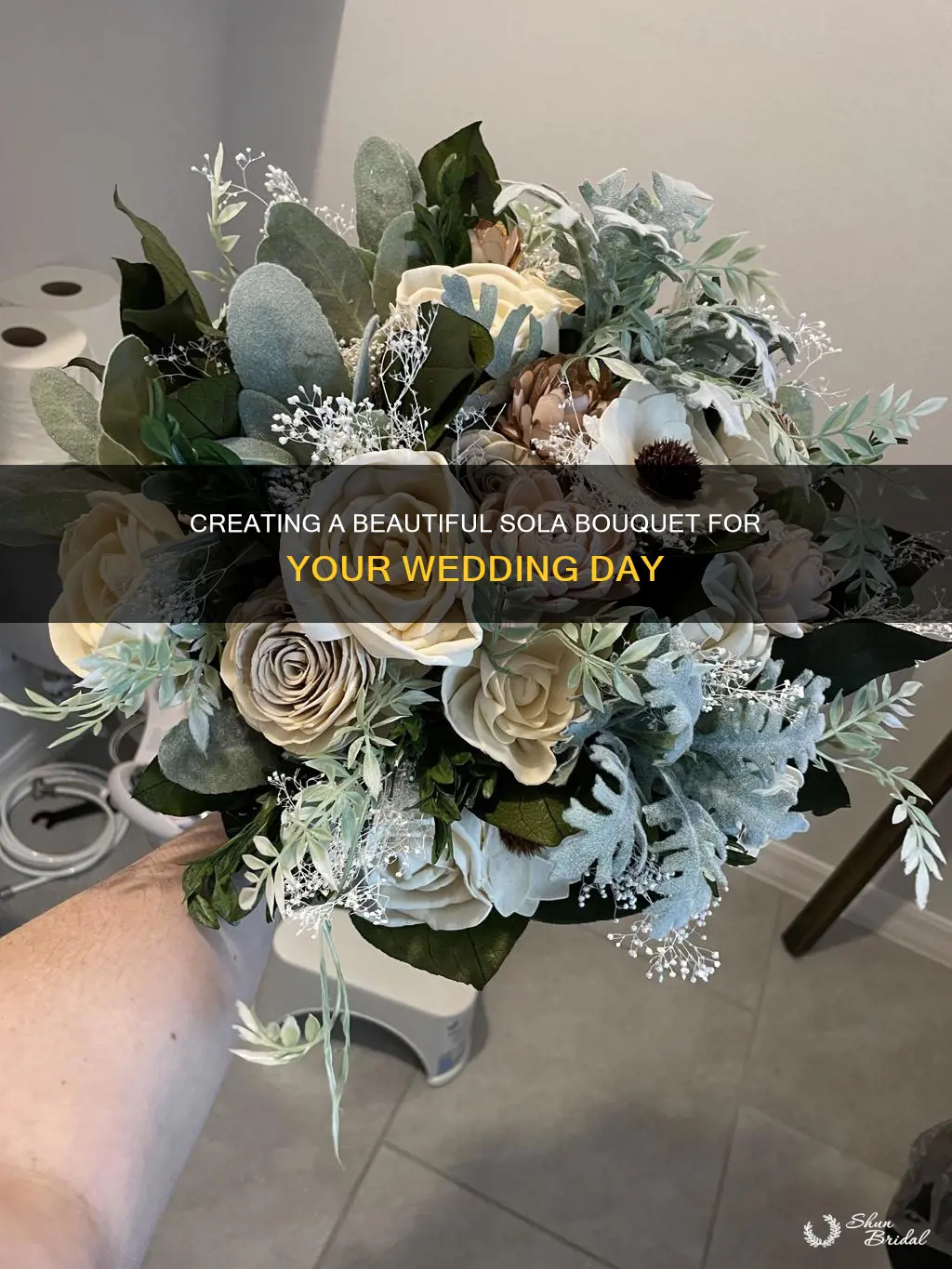 how to make sola wedding bouquet