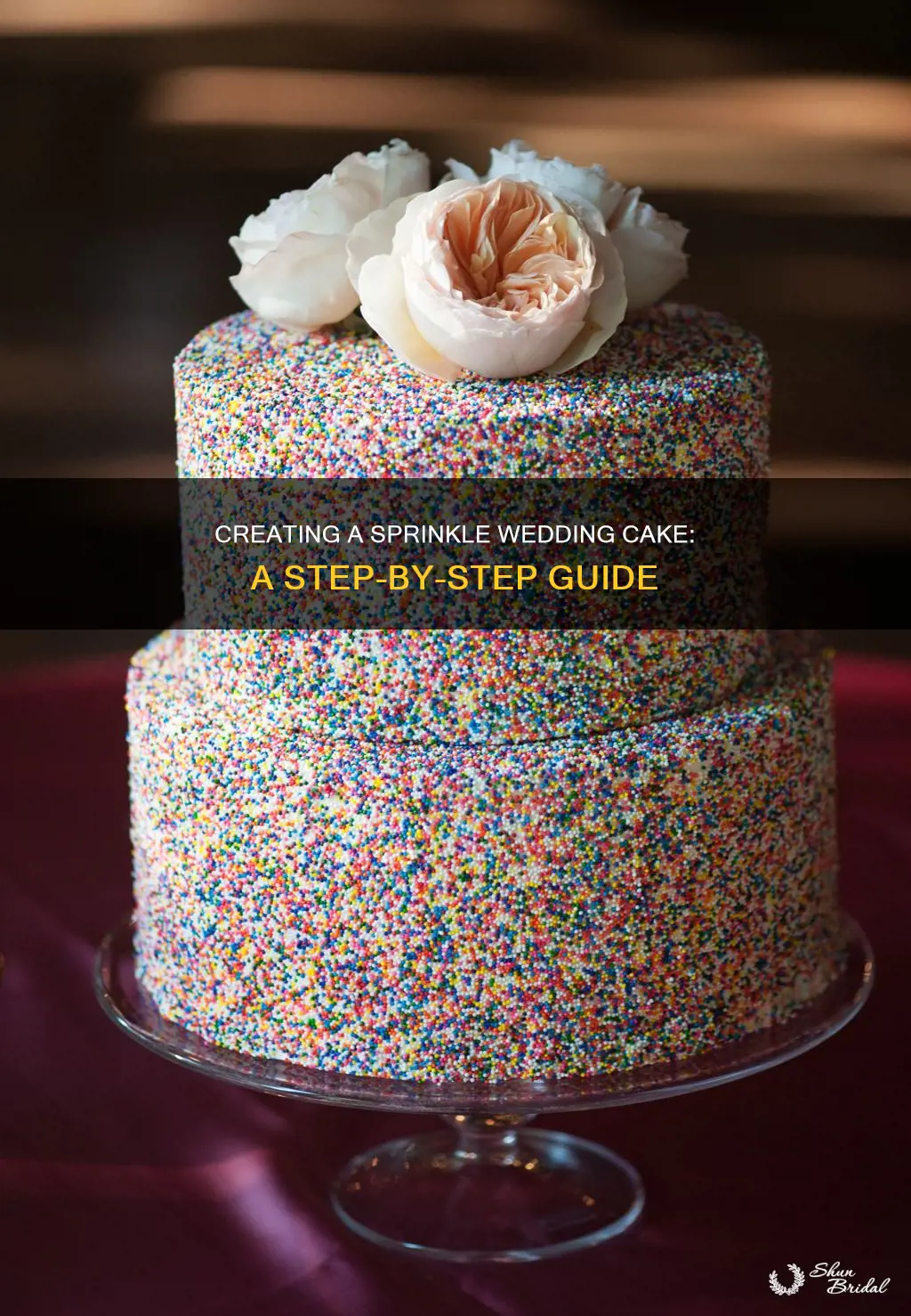 how to make sprinkle wedding cake