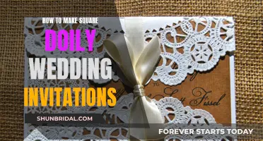 Crafting Square Doily Wedding Invites: A Step-by-Step Guide