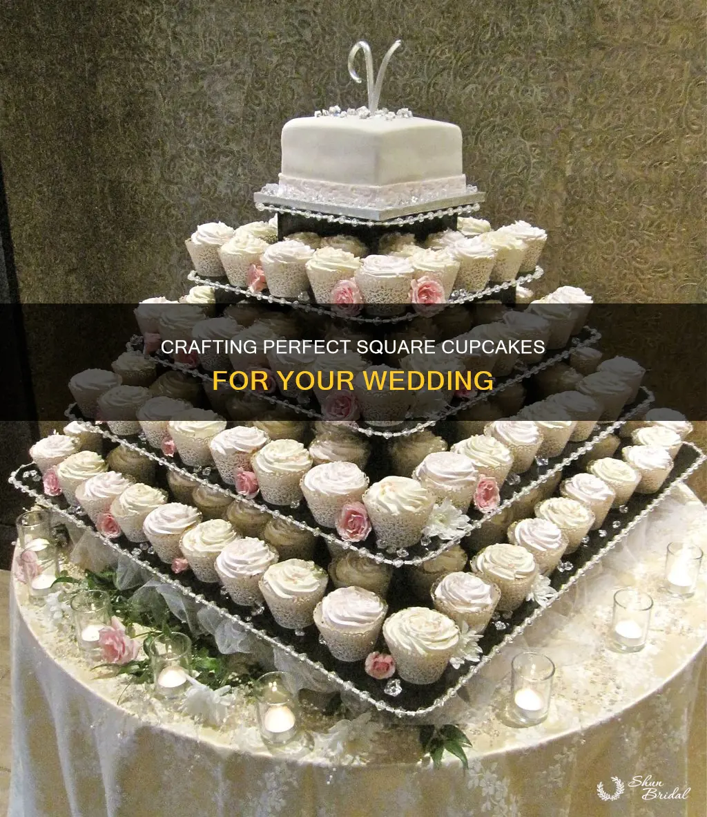 how to make square wedding cupcakes