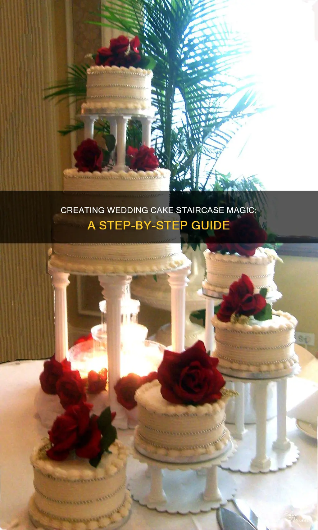 how to make stairs for wedding cake