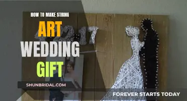 Creating a Unique String Art Masterpiece for a Wedding Gift