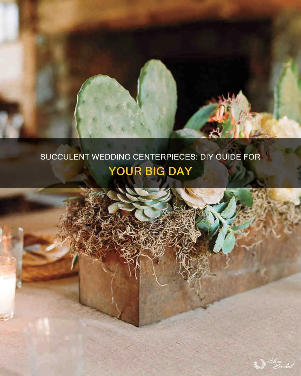 how to make succulent wedding centerpieces