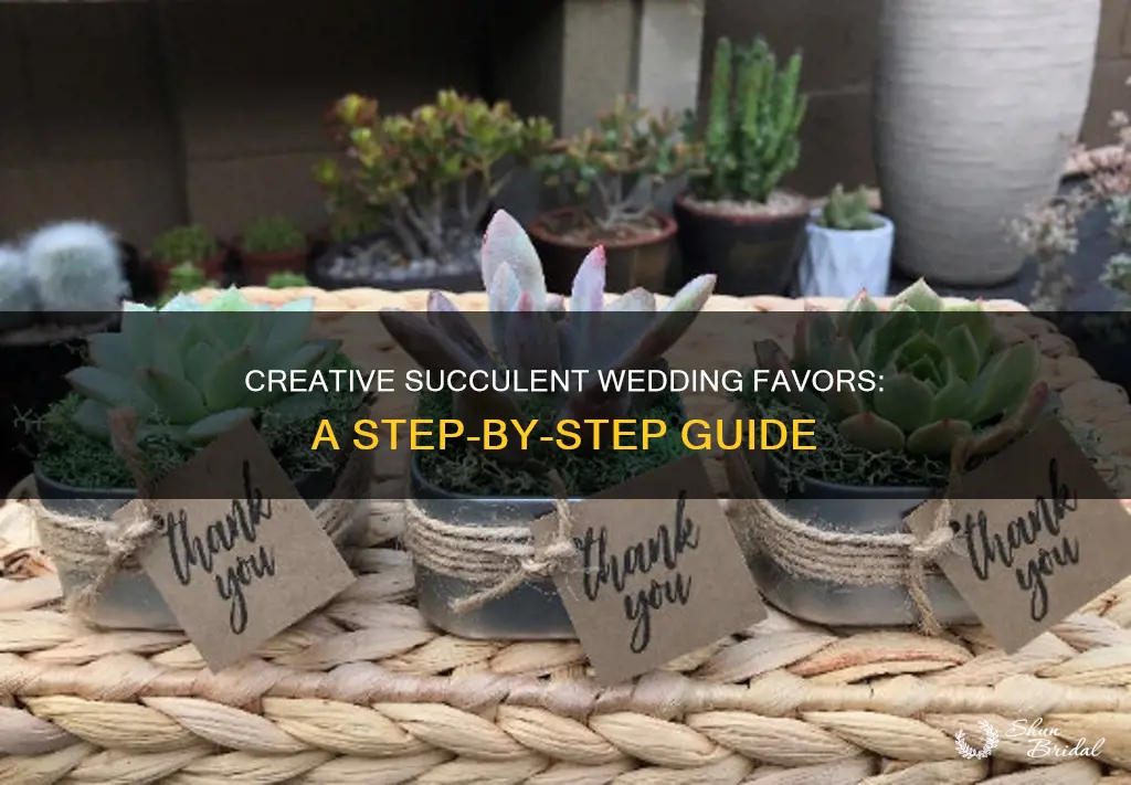 how to make succulent wedding favors