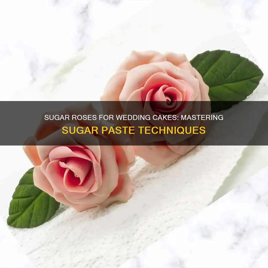 how to make sugar paste roses for wedding cakes