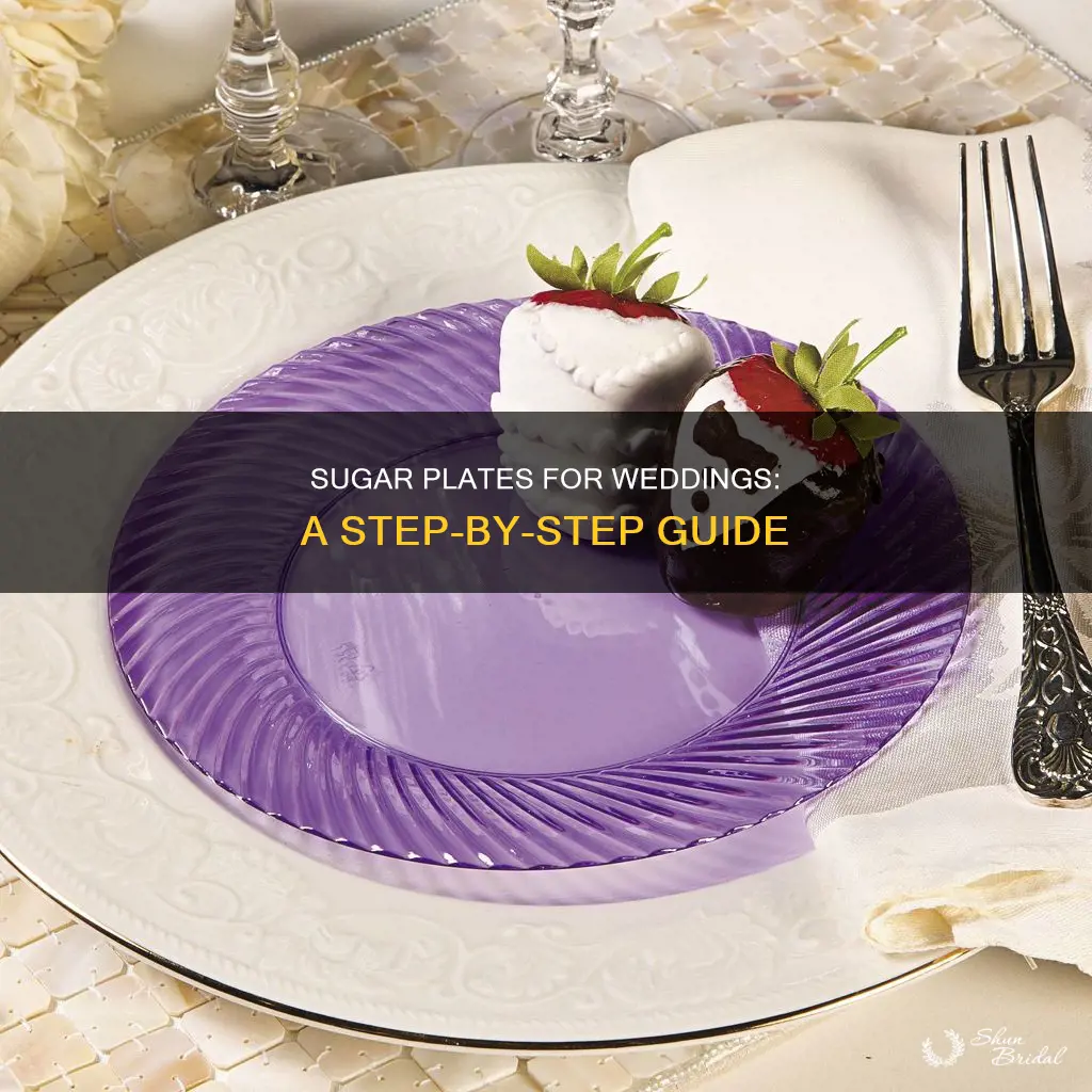 how to make sugar plate for wedding