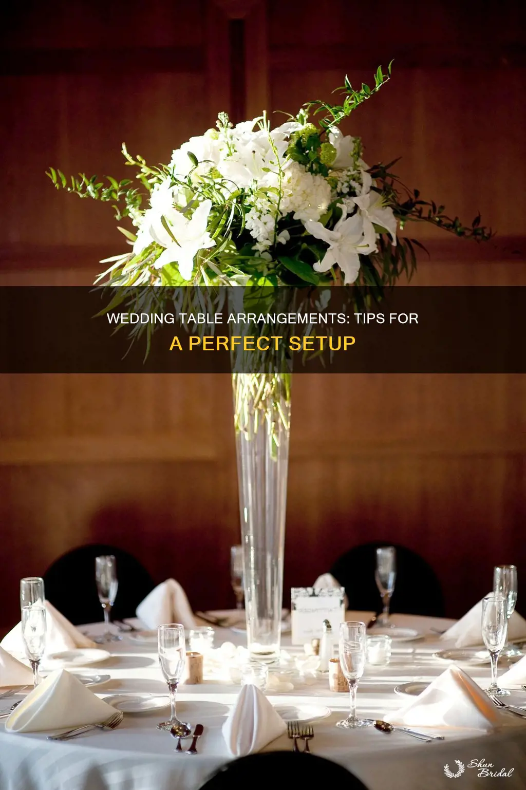 how to make table arrangements for a wedding