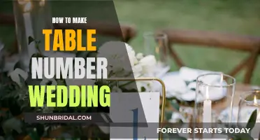 Crafting Wedding Table Numbers: A Simple DIY Guide