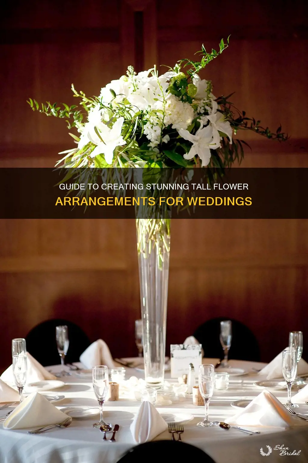 how to make tall flower arrangements for weddings