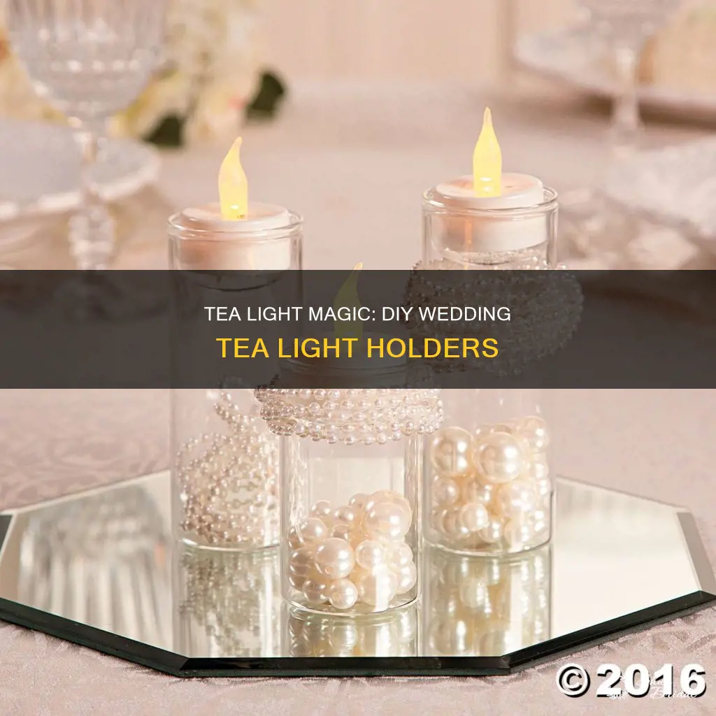 how to make tea light holders for wedding