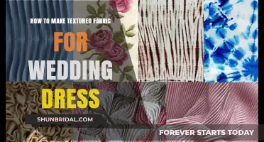 Creating Textured Fabric for a Dreamy Wedding Dress