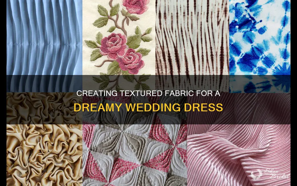 how to make textured fabric for wedding dress