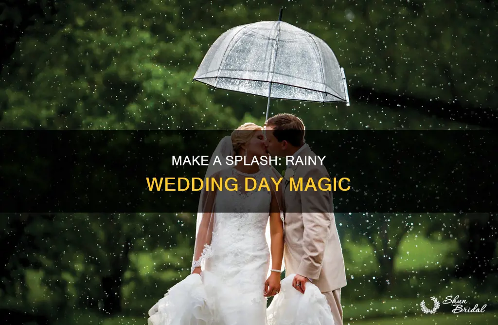 how to make the best of a rainy wedding