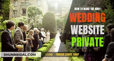 Making Your Knot Wedding Website Private and Secure