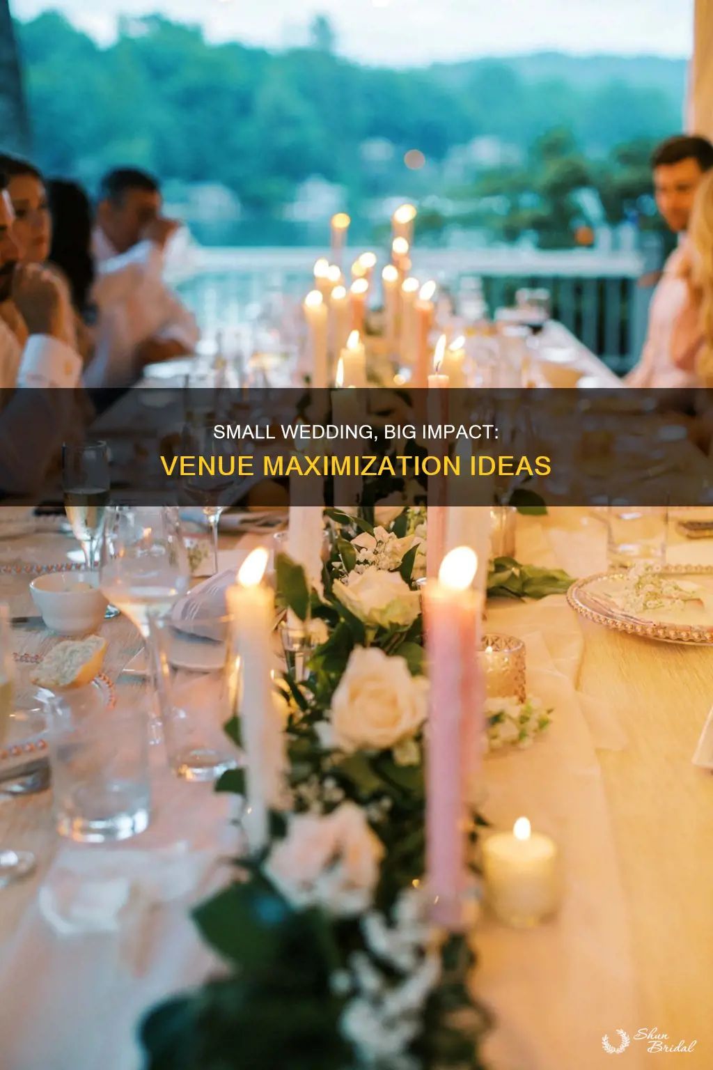 how to make the most of a small wedding venue