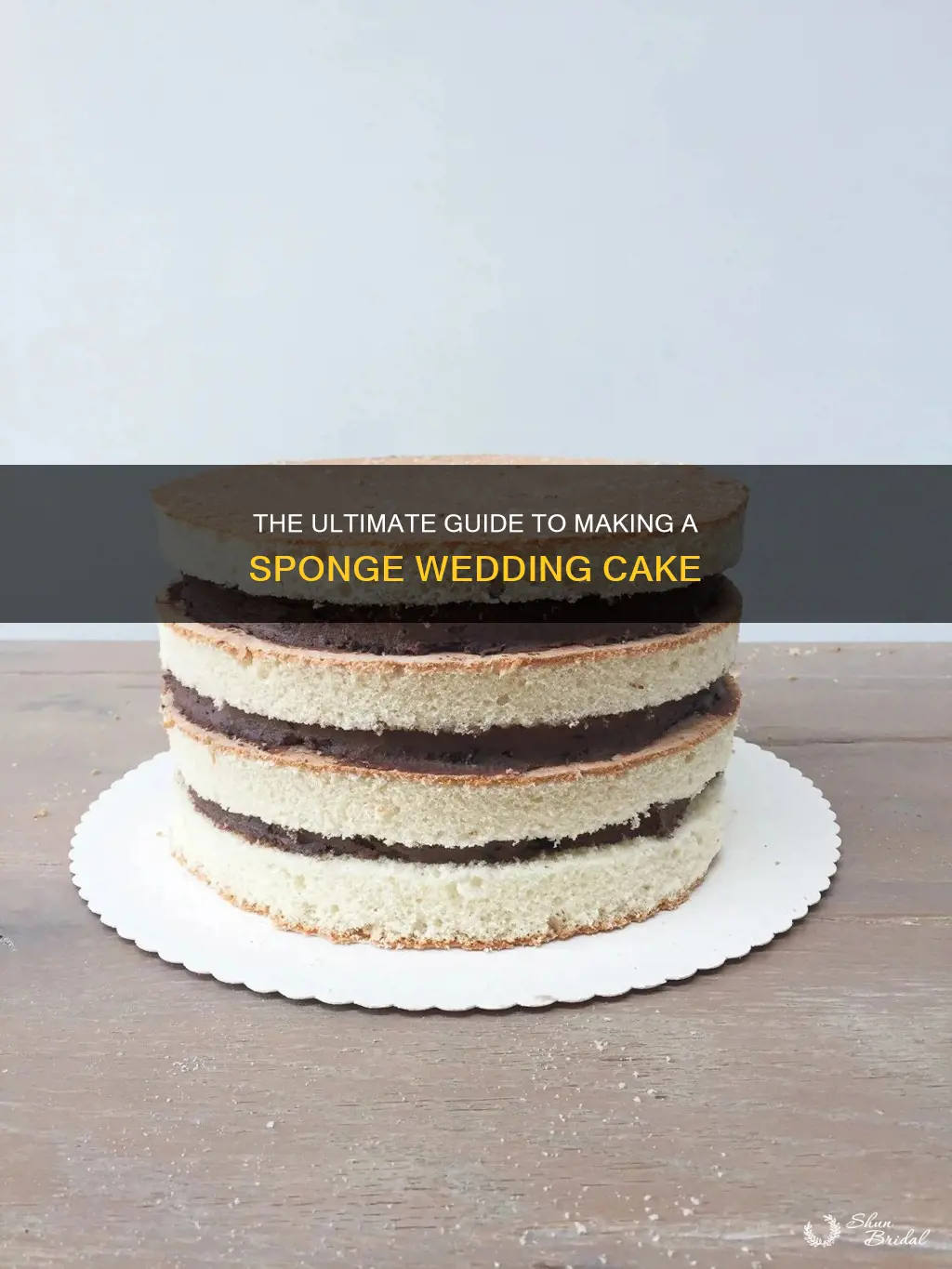 how to make the perfect sponge wedding cake