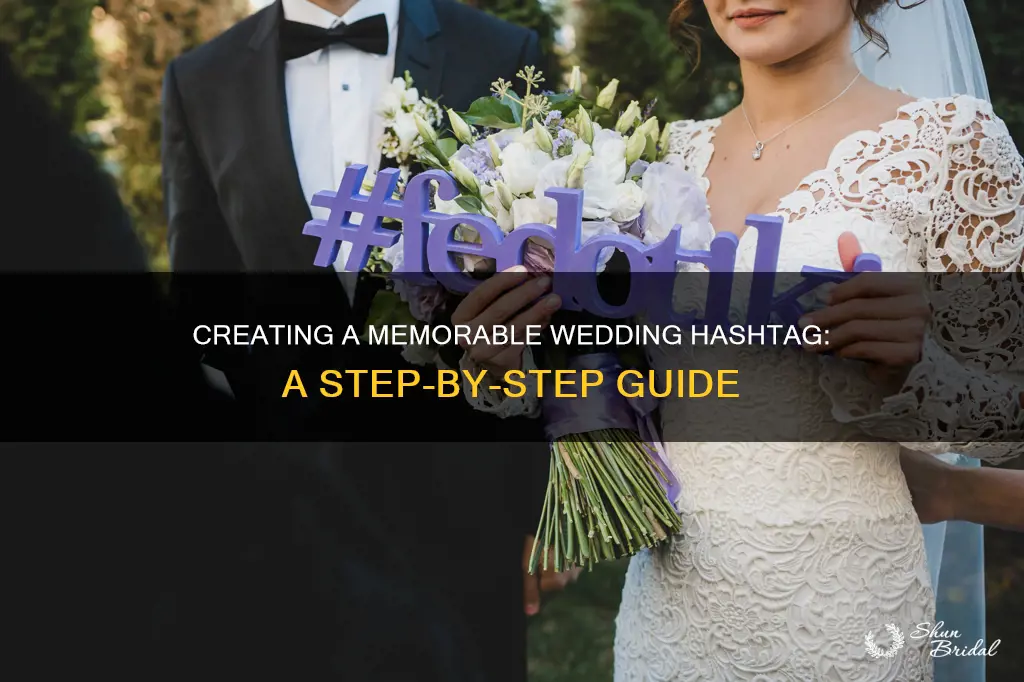 how to make the perfect wedding hashtag