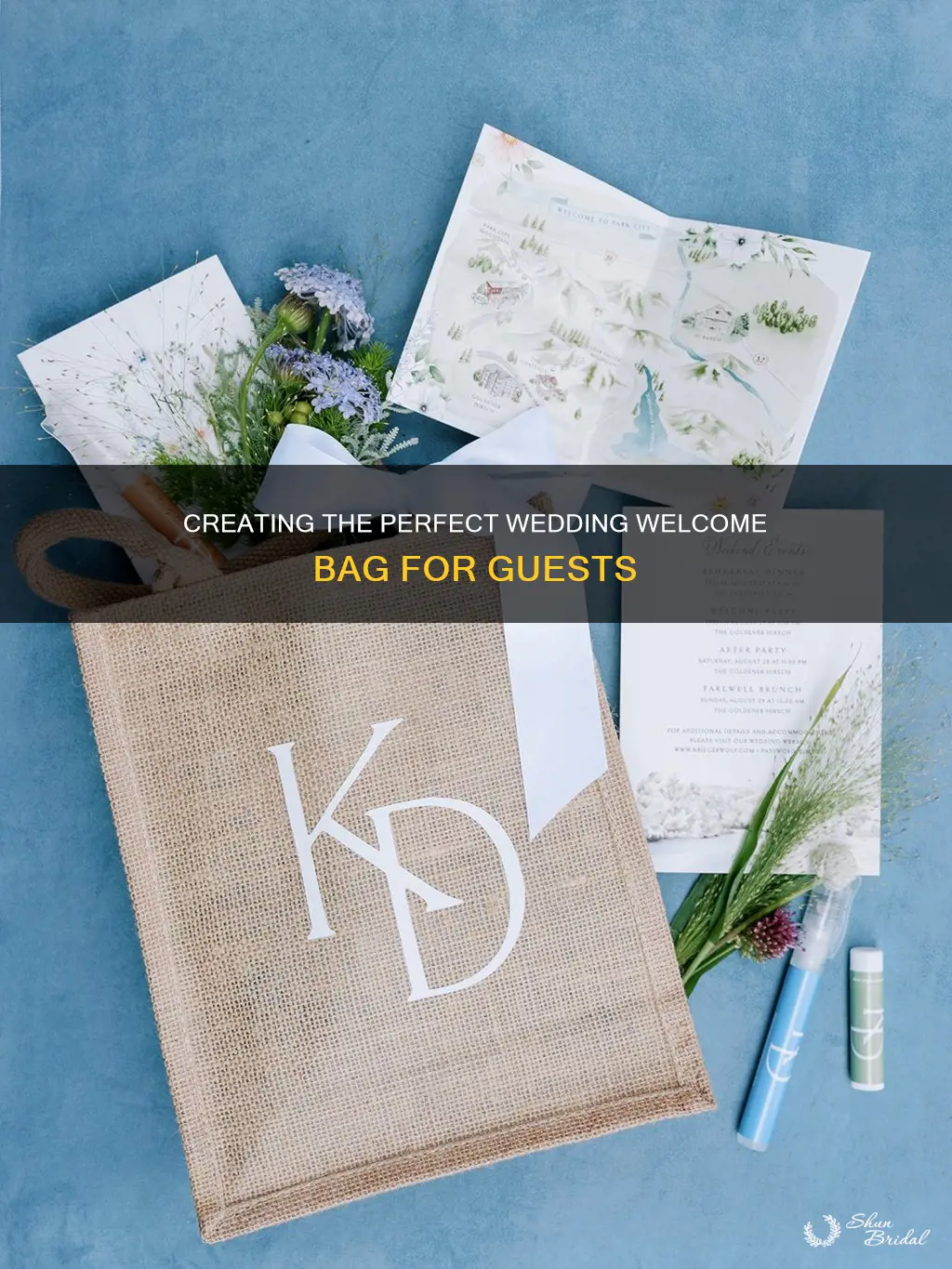 how to make the perfect welcome bag for wedding