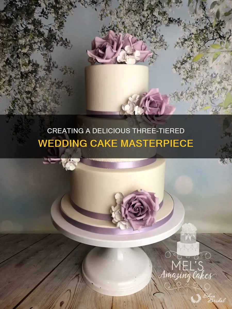 how to make three layer wedding cake