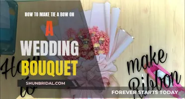 Creating the Perfect Wedding Bouquet: Tying the Bow