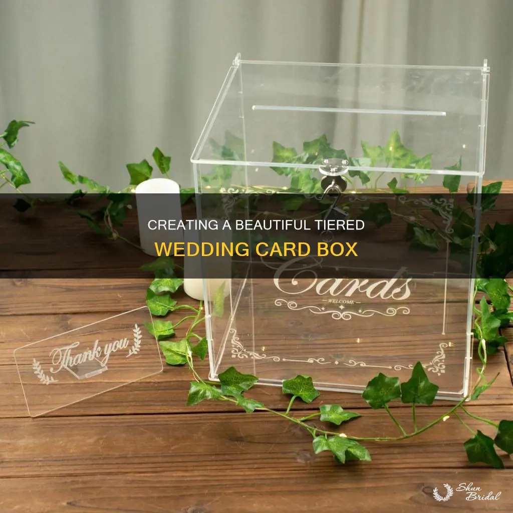 how to make tiered wedding card box