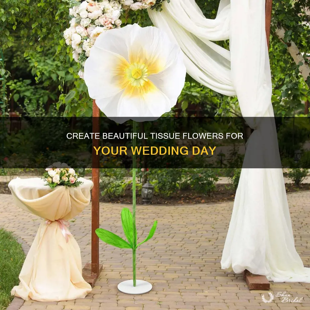 how to make tissue flowers for wedding