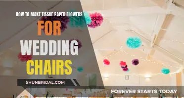 Creating Wedding Chair Decor with Tissue Paper Flowers