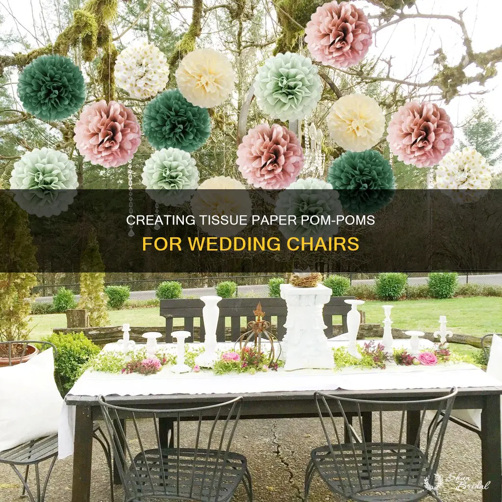 how to make tissue paper pom poms for wedding chairs