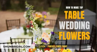 Creating a Wedding Top Table with Flowers