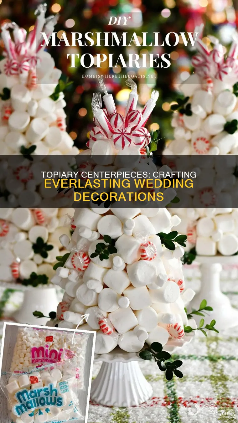 how to make topiary centerpieces for weddings